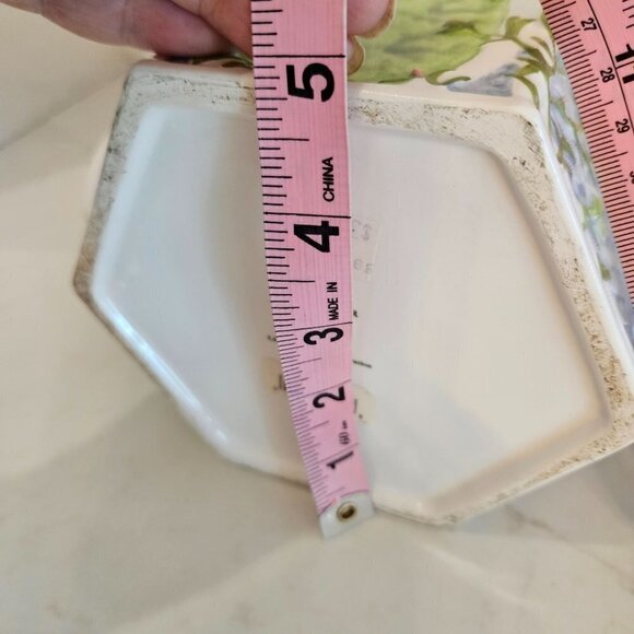 Winterthur By Enesco Gazebo Trellis Floral Butterfly Ceramic Teapot with Lid 8" - Picture 8 of 11